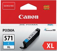 Inktcartridge Canon CLI-571XL  blauw 1 Stuk-2