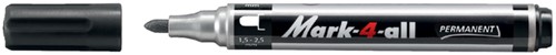 Viltstift STABILO Mark-4-all 651/46 1.5-2.5mm zw 1 Stuk