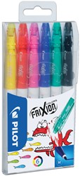 Viltstift PILOT SW-FC friXion Colors M ass 6st 6 Stuk