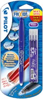 Rollerpen PILOT friXion BL-FR7 M + 3 vull paars 1 Stuk