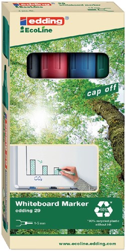 Whiteboardmarker edding 29 Eco schuin 1-5mm as 4 Stuk