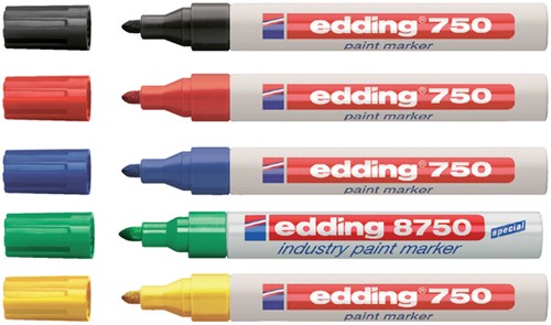 Paintmarker edding 750 oliebasis 2-4mm geel 1 Stuk-2