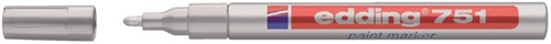 Paintmarker edding 751 op oliebasis 1-2mm zilver blister à 1 stuk-2