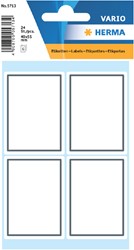 Etiket HERMA 5713 40x55mm schrift grijs kader 24st 6 Vel