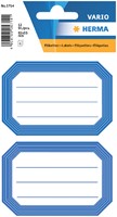 Etiket HERMA 5714 82x55mm schrift blauwe rand 12st 6 Vel