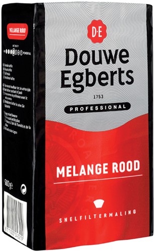 Koffie Douwe Egberts snelfilter Melange Rood 500gr 500 Gram-1