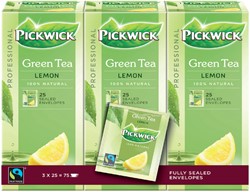 Thee Pickwick Fair Trade green lemon 25x1.5gr 25 Stuk