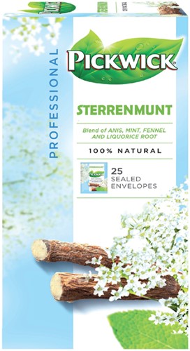 Thee Pickwick sterrenmunt 25x2gr met envelop 25 Stuk-2