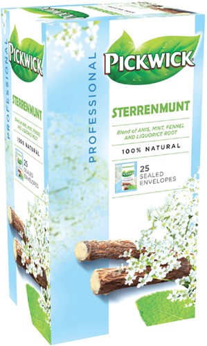 Thee Pickwick sterrenmunt 25x2gr met envelop 25 Stuk-1