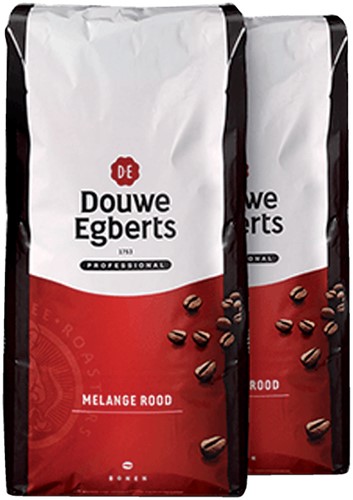 Koffie Douwe Egberts bonen Melange Rood 3kg 3000 Gram-4