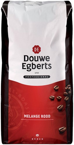 Koffie Douwe Egberts bonen Melange Rood 3kg 3000 Gram