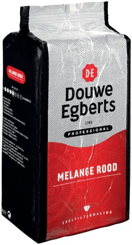 Koffie Douwe Egberts snelfilter Melange Rood 1kg 1000 Gram-2