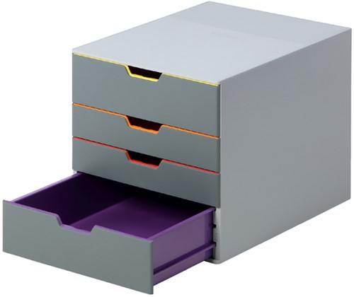 Ladenbox Durable Varicolor 4 laden grijs 1 Stuk