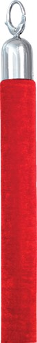 Afzetkoord Securit 150cm rood chroome knop 1 Stuk