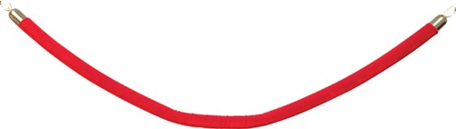 Afzetkoord Securit 150cm rood goudkleurige knop 1 Stuk-3