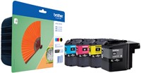 Inktcartridge Brother LC-129XLVALBP zw +3kleuren 4 Stuk-2