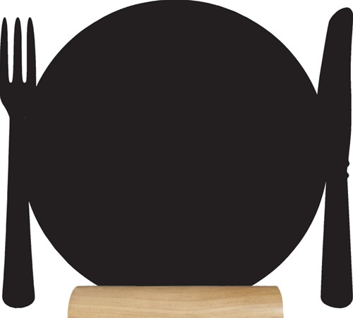 Krijtbord Securit bord 100x120mm houten voet 3st 3 Stuk-2