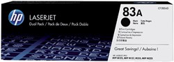 Tonercartridge HP CF283AD 83A zwart 2x 2 Stuk