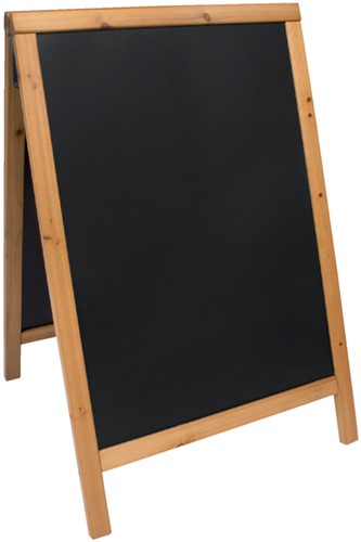 Stoepbord Securit 550x850x30mm teak hout 1 Stuk