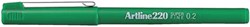 Fineliner Artline 220 rond SF groen 1 Stuk