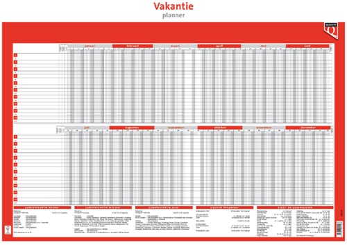 Vakantieplanner 2026 Quantore 1 Stuk