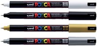 Paintmarker Uni POSCA PC3M F donkerblauw 1 Stuk-2