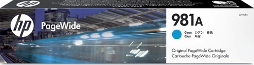 Inktcartridge HP J3M68A 981A blauw 1 Stuk