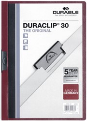 Klemmap Durable Duraclip A4 3mm 30v aub 1 Stuk