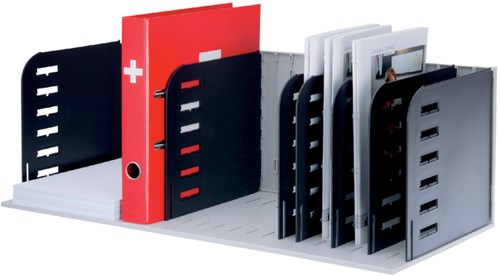 Sorteerstation Styrorac A4 8 vaks zwart grijs 1 Stuk