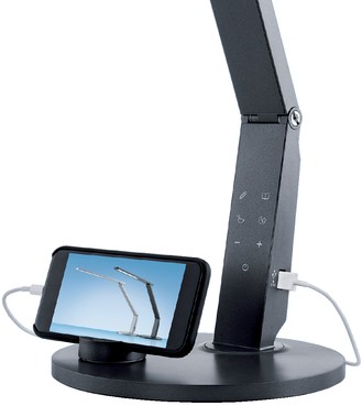 Bureaulamp Hansa led Vario Plus zilvergrijs 1 Stuk-2