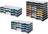 Vakkenset Styrodoc A4 9 vaks zwart grijs 1 Stuk-2