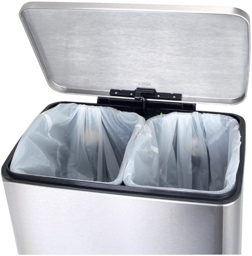 Pedaalemmer EKO E-Cube 9+10 liter rvs 1 Stuk-1