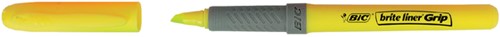 Markeerstift Bic brite liner grip geel 1 Stuk-1