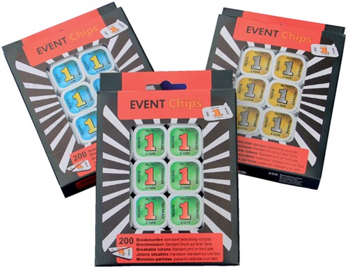 Consumptie breekmunt Combicraft geel 200st 200 Stuk