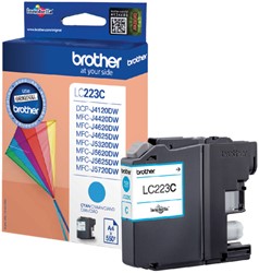 Inktcartridge Brother LC-223C blauw 1 Stuk