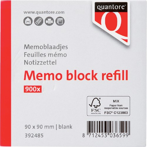 Memoblok Quantore losbladig 90x90x90mm 900v 900 Vel-3
