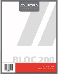Kladblok Aurora 210x270mm blanco 200 vel 45gr 1 Stuk