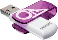 USB stick 2.0 Philips Vivid edition 64GB paars 1 Stuk