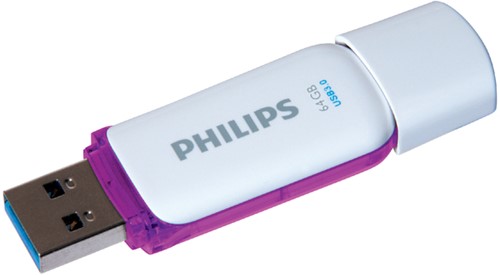 USB stick 3.0 Philips Snow USB-A 64GB paars 1 Stuk