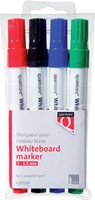 Whiteboardmarker Quantore whiteb rond 1-1.5mm ass 4 Stuk