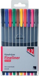 Fineliner Quantore ass 10 Stuk