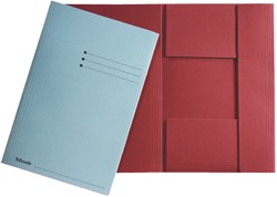 Dossiermap Esselte folio 3klep manilla 275gr rood 1 Stuk