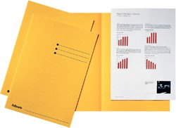 Vouwmap Esselte A4 manilla 180gr geel 1 Stuk