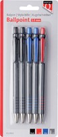 Balpen Quantore grip drukknop ass 5 Stuk