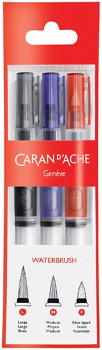 Penseel Caran d Ache m breed fibre tip set 3st 3 Stuk