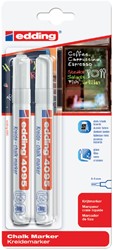 Krijtstift edding 4095 rond 2-3mm wit 2 Stuk