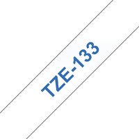 LABELTAPE BROTHER TZE-133 12MMX8M TR/BLAUW 1 STUK-1