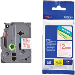 Labeltape Brother Ptouch TZe232 12mm wit 1 Stuk