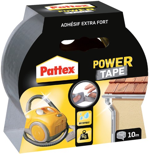 Plakband Pattex 50mmx10m power tape grijs 1 Rol-2