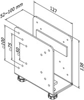 CPU houder Neomounts Thin client 20 zwart 1 Stuk-2